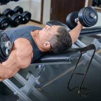 Gancho De Apoyo Para Dumbbell 250 Lbs Capacidad De Carga Accesorios De Entrainamiento De Fuerza Conector De Seguridad Para Presión De Pecho Y Brazos Material De Hierro Tamaño 26.2*11.5cm - details 9