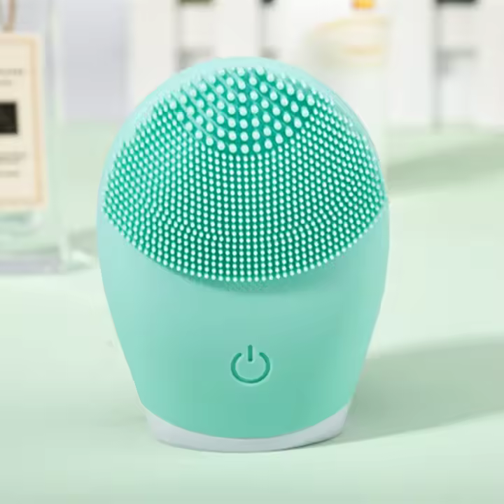 Limpieza Facial Eléctrica Con Masajeador De Silicona Herramienta De Cuidado De Piel Máquina De Belleza Vibration Limpieza De Poros Con Batería Propia - 1