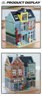 Bloques De Construcción Para Niños Tienda De Bicis Expertos Modelo Creativo Venta Individual Decoración De Escritorio Callejero ABS Educativo Para Regalos - details 2
