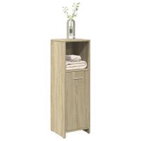 vidaXL Armario de baño madera contrachapada 30x30x95 cm en color Blanco/Roble ahumado/Roble Sonoma y más | almacenamiento funcional diseño moderno para baño dormitorio sala - details 2