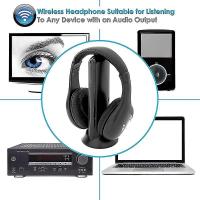 5 In 1 Cordless Headphones Wireless Earphone Fm Radio Tv Headset Wired Headphone - details 0