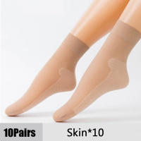 10 Pares De Calcetines Para Mujer Ultradelgados Transpirables Y Ligeros Calcetines De Verano Transparentes Y Casuales Para Mujer - details 7