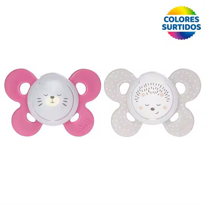 Chicco Chupete Physio Comfort Silicona Niña 16-36 M 2Uds - 1