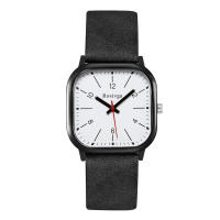 Reloj De Pulsera De Cuero Para Hombre Estilo Business Con Dial Cuadrado Y Marcadores Arábigos Movimento De Cuarzo Moda - details 8