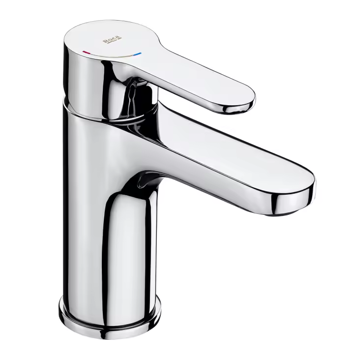 Roca Grifo Monomando de Lavabo L20 Acabados Cromado y Negro Mate con Cuerpo Liso A5A3K09C00 / A5A3K09NB0 - 1