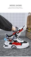Zapatos Casuales Para Hombre Zapatillas De Moda Con Cordones Color Coordinado Comodidad Invierno Plataforma Antideslizante Tenis Gruesos - details 7