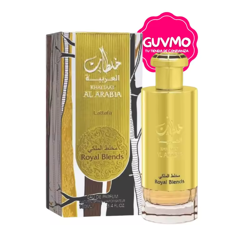 Lattafa Khaltaat Al Arabia Royal Blends Eau de Parfum Unisex 100 ml – Perfume Árabe Frutal y Especiado con Notas de Nuez Moscada, Clavo y Ámbar - 1