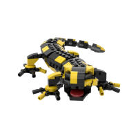 Conjunto De Bloques De Construcción BuildMOC 314pcs Salamandra Del Fuego Un Juguetes Educativos De Reptil Colorido Para Niños Ideal Para Regalos - details 3