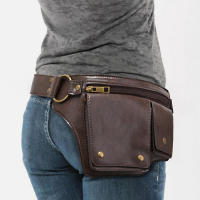 Bolsa De Cintura Estilo Motociclista Punk Retro Deportiva Exterior Ajustable Correa Moda Bolsa De La Cintura Unisex - details 8