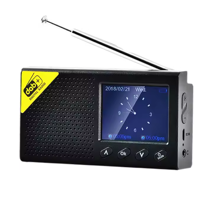 2.4" Portable DAB DAB+ Digital Radio FM Rechargeable Bluetooth Music Player LCD ft - 1