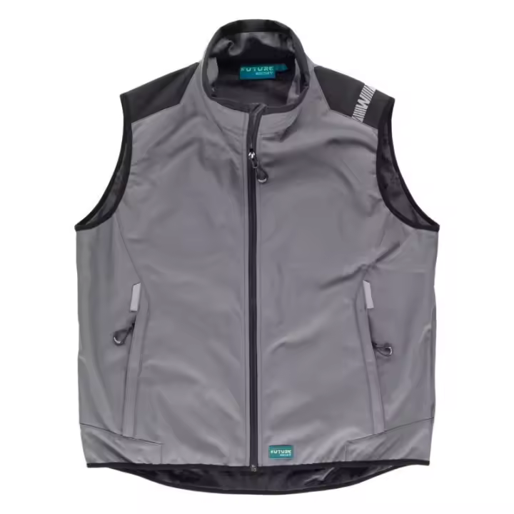 Chaleco Workshell Combinado con Detalles Reflectantes - 1