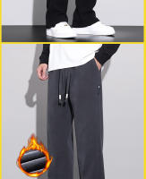 Pantalones De Corduroy De Piel Para Hombre Invierno Estilo Coreano Cálidos Y Suaves Pantalones Cargo Rectos De Moda Casual - details 9