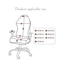 Cubierta De Silla De Juego Simple Y Moderna Para El Hogar Universal Compatible Con Sillas De Computadora Y Asiento Giratorio Elástico Con Apoyabrazos - details 2