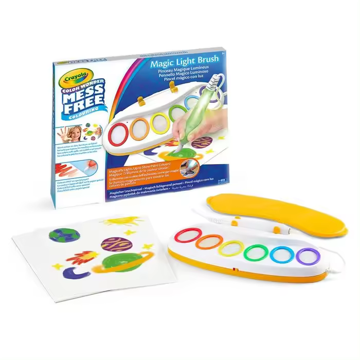 CRAYOLA COLOREA SIN MANCHAS-COLOR WONDER PINCEL MAGICO LUMINOSO JUEGOS EDUCATIVOS 28x33x7 Cms. - 1