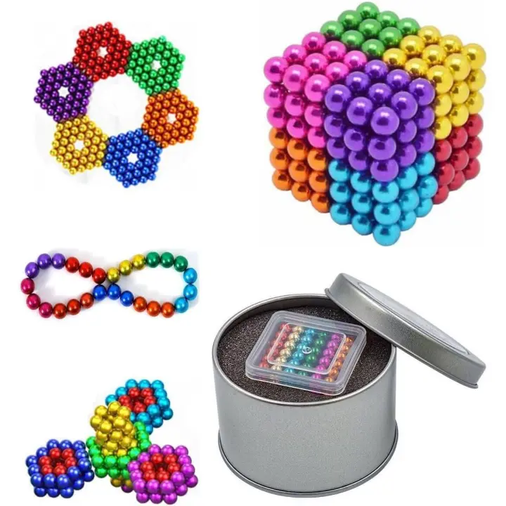 ¡Edición Mejorada 217! Bolas de Masilla magnéticas para adolescentes y Adultos, cuentes versátiles 3D creativas, juegos antiestrés, cuentes de limo magnéticas - 1