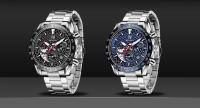 Reloj De Pulsera Deportivo De Lujo Para Hombre BENYAR Con Correa De Cuero Resistente Al Agua Y Cuarzo Militar Marca Nueva - details 2