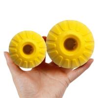 Bola De Goma Para Perros 7/9cm Juguete Interactivo Para Entrenamiento Y Buscar Bites Indestructible Para Masticar Juguetes Para Mascotas Tamaño Pequeño a Medio Color Amarillo - details 9