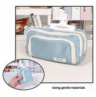 Bolsa De Almacenamiento Minimalista De Gran Capacidad Estudiante Estuche De Lápices Maquillaje Herramientas Digitales Bolsa De Estación De Suministros De Oficina - details 3