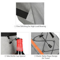Mochila Frigorífica Aislada TOMSHOO Para Camping Y Picnics Con Aluminio Y Tela Oxford Resistente a Fugas Y Termoestable - details 13