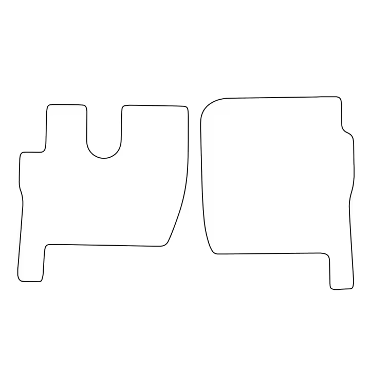 Juego de alfombrillas de terciopelo para Ford F-Max 2018- - acabado negro - 1