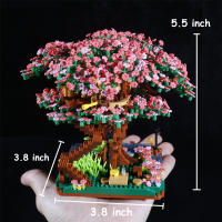 Bloques De Construcción Bibilock 2138pcs Sakura Casa Y Árbol Serie De Calle Principal Regalo Decorativo Para Niñas - details 5