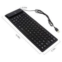 Teclado plegable de silicona de 85 teclas para PC, Notebook, tableta, portátil, Flexible, con cable, Mini USB, resistente al agua - details 15