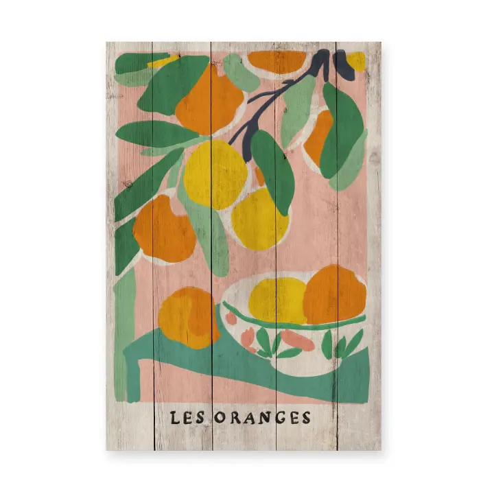 Panel Decorativo RNT X REALLY NICE THINGS | Madera | Naranjas - 1