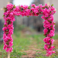 Vine Artificial De Cerezo De 230CM Decoración De Flores Sintéticas Para Casa Balcón Jardín Arco De Boda Accesorios De Adorno De Plantas - details 0