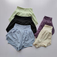 Shorts Deportivos De Verano Para Mujer Malla 2 En 1 Secado Rápido Yoga Transpirables Cintura Alta Para Correr Fitness - details 2
