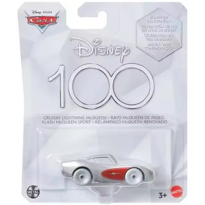 CARS RAYO MCQUEEN DE PASEO DIECAST EDICIÓN 100 ANIVERSARIO DISNEY - 1
