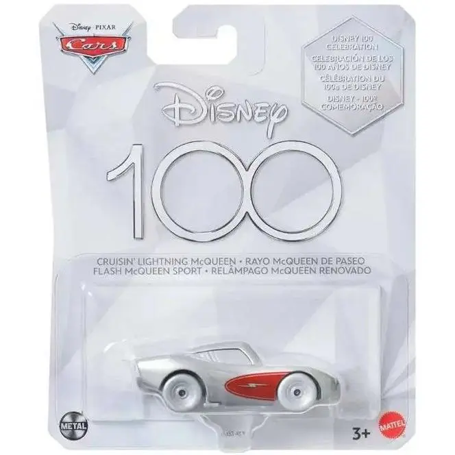 CARS RAYO MCQUEEN DE PASEO DIECAST EDICIÓN 100 ANIVERSARIO DISNEY - 1