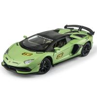 Modelo De Coche De Luxo Lamborghini Aventador SVJ 1:24 En Aleación De Latón Con Sonido Y Luz Para Coleccionistas Y Regalo Para Niños A551 - details 7