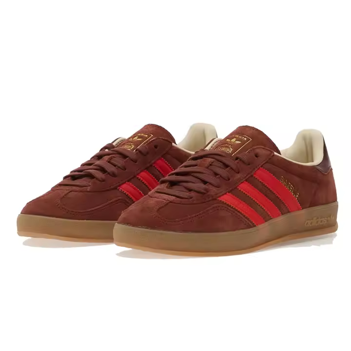 Adidas Gazelle Indoor Fox Brown, Red & Gum - 1