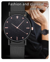 Reloj De Cuarzo Para Mujer 2PCS Set Negro Lujo Con Rhinestone Y Cristal Reloj De Pulsera De Moda Casual Con Cierre De Pulsera Material De La Correa De Silicona Y Caso Redondo - details 0