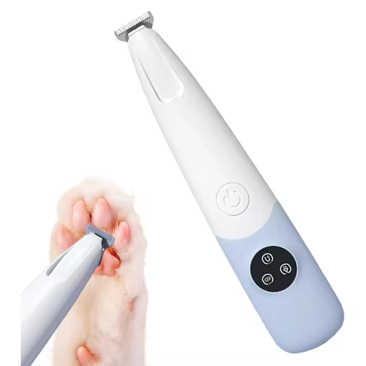 Trimmer eléctrico de patas para perros, afeitadora de aseo para perros profesional-Trimmer de perro para patas | Herramienta inalámbrica recargable impermeable cortadora de pelo eléctrica para ojos, orejas, cara - 1