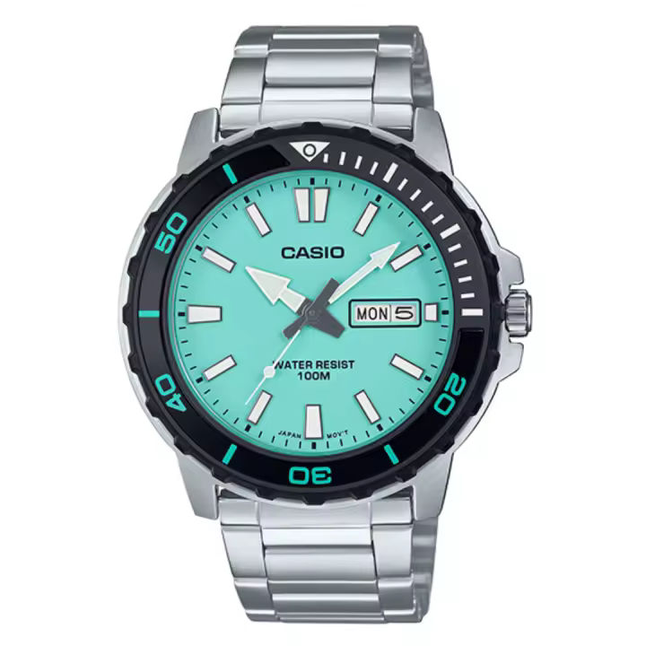 Reloj CASIO MTD-125D-2A2 Diver Style para Hombre Marine Monster Light Blue - 1