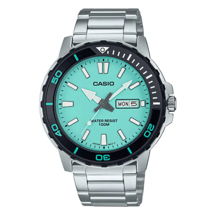 Reloj CASIO MTD-125D-2A2 Diver Style para Hombre Marine Monster Light Blue - 1