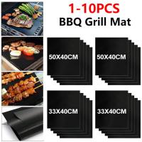 Alfombrilla De Barbacoa No Adhesiva Y Reutilizable Resistente Al Calor Para Cocinar Al Aire Libre Tamaño 40x50cm Conjunto De Herramientas De BBQ - details 16
