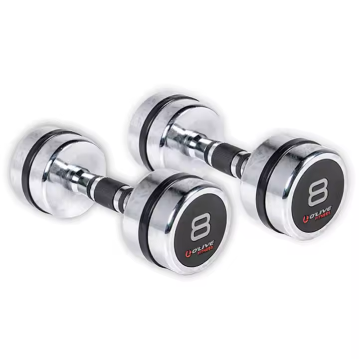 Mancuernas Cromadas O'Live Fitness, 8 Kg - 1