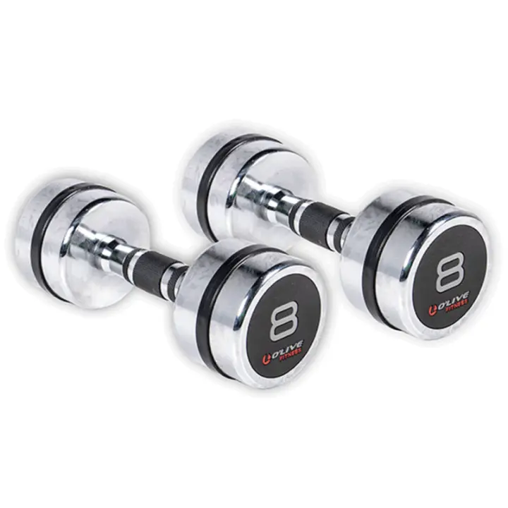 Mancuernas Cromadas O'Live Fitness, 8 Kg - 1