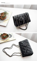 Bolso De Hombro De Lujo Negro Para Mujer De Cuero PU Con Trenzado Y Borla Bolso Bandolera Con Patrón Cuadrado Bolsa De Mano Con Cierre De Hasp - details 18