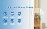 Sensor De Puerta Y Ventana Inteligente ZigBee Tuya Seguridad Doméstica Sistema De Alarma Para Alexa Google Detector De Apertura Y Cierre - details 0