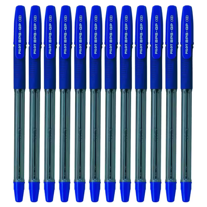 Pilot Bolígrafo BPS-GP 1.6 Punta Bola 1,6mm Grip Tinta Base de Aceite Azul (Pack de 12) - 1