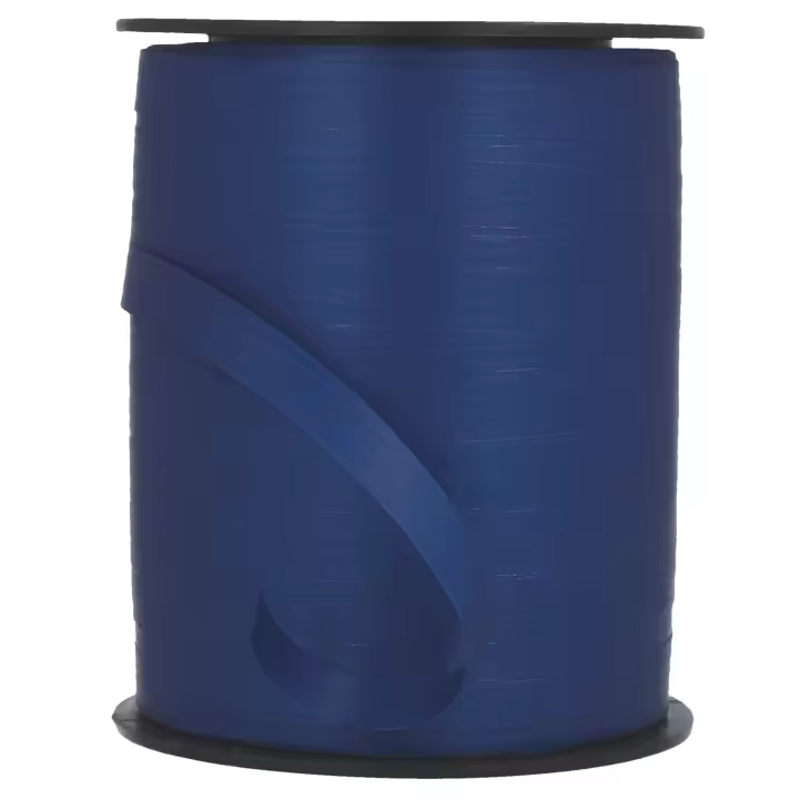 Cinta Decorativa Azul Marino Mate de 1 cm | Ideal para Laços y Regalos Personalizados | Resistente al Agua | Papel Sintético | Fácil de Manejar | Bobina de 250 m - 1