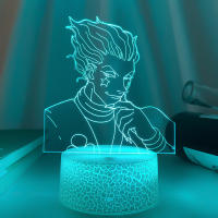 Lámpara De Noche LED USB Anime Hunter X Hunter Luz Táctil Para Niños Decoración 3D Lámpara Hisoka Iluminación Para El Dormitorio - details 16