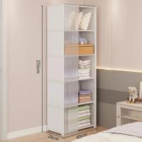 Gabinete De Almacenamiento Multicapa Con Cortinas Resistente Al Polvo Armario Portátil Organizador De Ropa Ecológico De 5 Capas Metal Para Espacio Doméstico - details 8