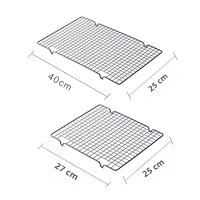Rack De Enfriamiento De Acero Inoxidable Para Hornear Pastel Y Pan Soporte De Alimentos Malla De Hierro Carbono Resistente Al Horno Para Barbacoa ZXH - details 7