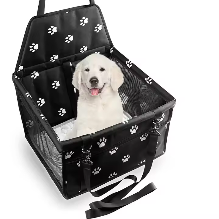 Silla De Apoyo Para Coche Para Perros De Alta Calidad Malla De Seguridad Para Puppies Asiento De Viaje Para Mascotas Plegable Y Estable - 1