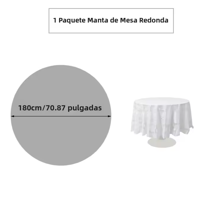 Mantel Redondo De 180cm Blanco Con Bordado De Mariposa Para Bodas Y Eventos Decoración De Mesa De Hotel Y Banquete - 1