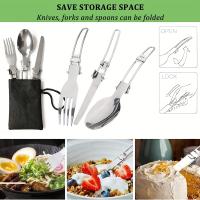 BOPORO Kit de Cocina para Acampar de Acero Inoxidable con Mini Estufa - Ideal para Senderismo y Camping - details 3